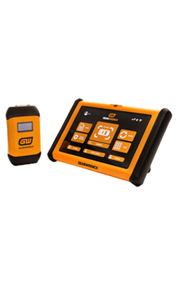 GWSMART10 tablet and VCI dongle on a transparent background