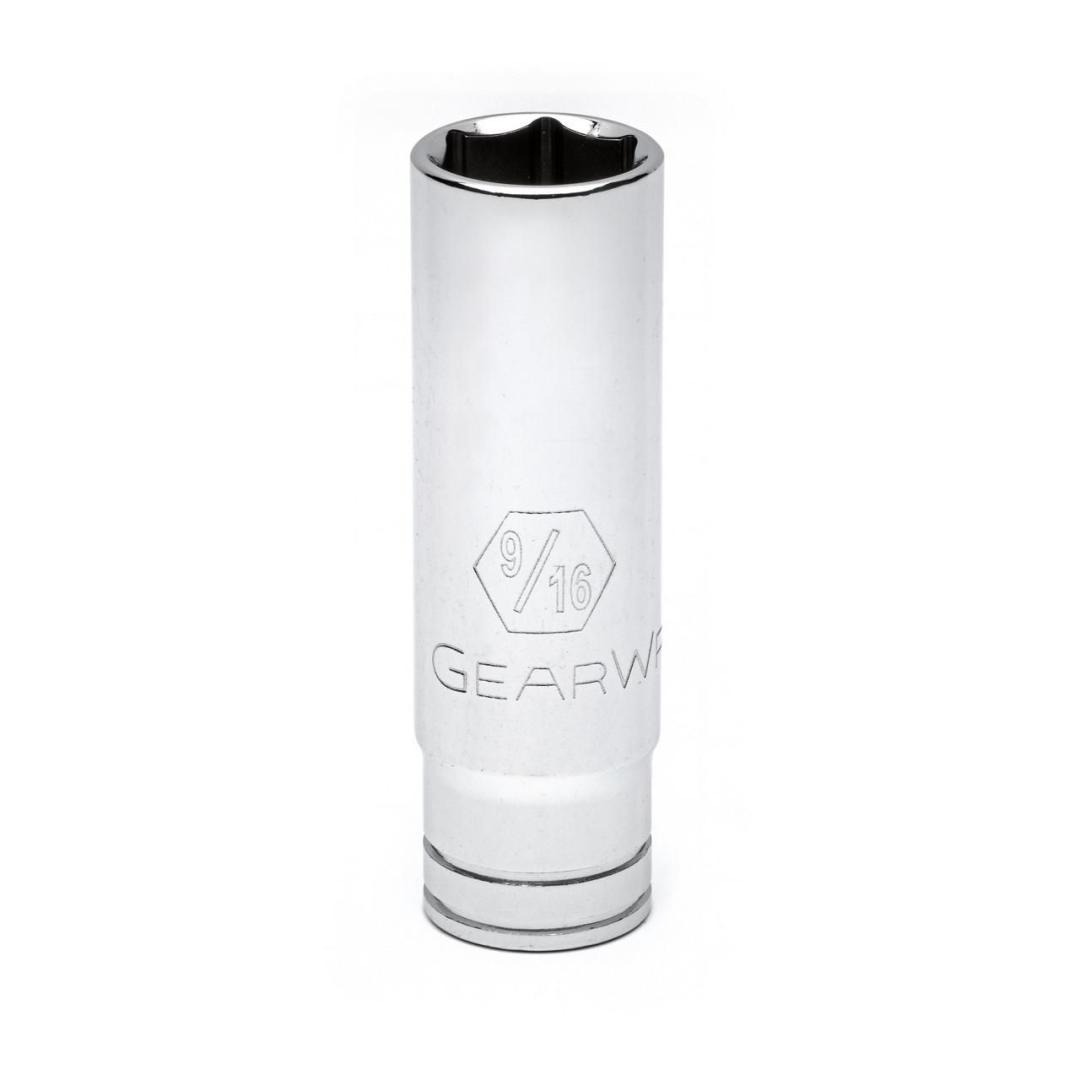 Crescent 3/8" Drive 9/16" Deep SAE Socket - 6 Point, Chrome Vanadium Steel, CDDS28N