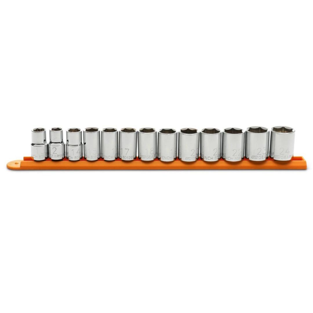 13-tlg. Metrischer Schlag-Stecknüsse-Satz 1/2 Zoll, 13–32 Mm, Tief, Aus Chrom-Molybdän Für Schlagwerkzeuge