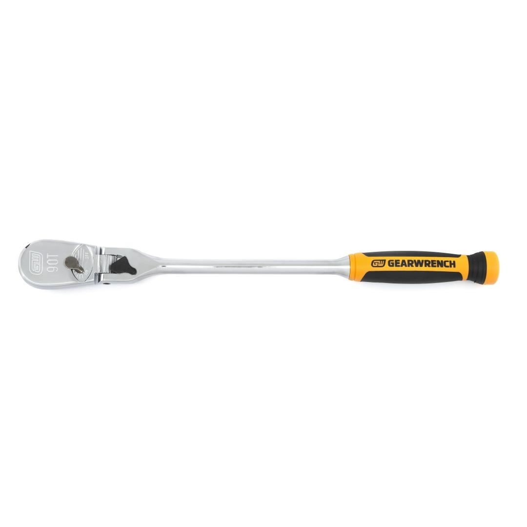 1/2" Dr 90T Dual Material Locking Flex Head Ratchet 17"