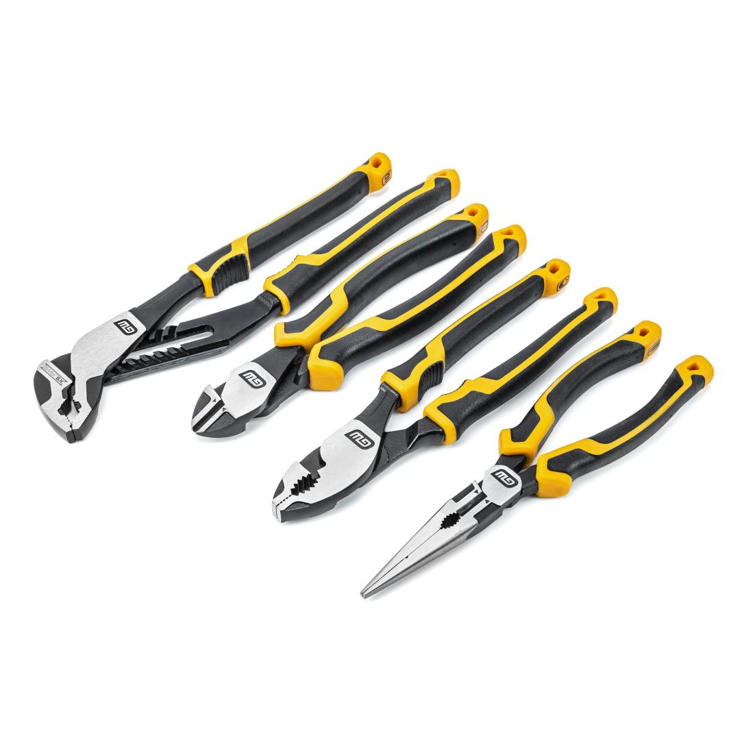 10/" 8/" 12/'/' Gearwrench 82118 3 Piece Push Button Tongue And Groove Plier Set