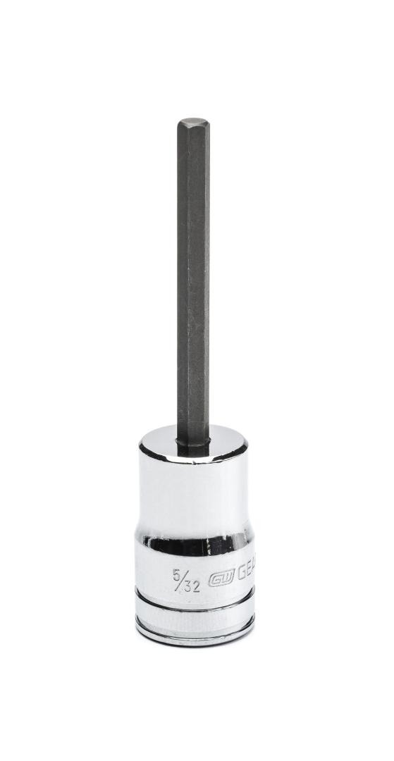 GEARWRENCH Sechskant-Bit Stecknuss – 3/8 Zoll Antrieb, Lange Länge, SAE 5/32 Zoll, Aus S2-Stahl