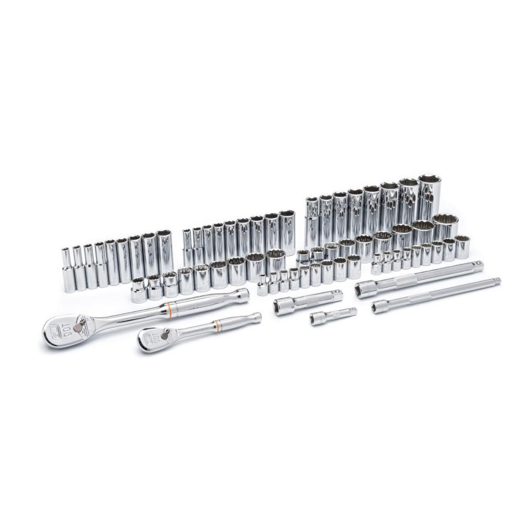 68 Pc. Standard & Deep SAE/Metric Mechanics Tool Set