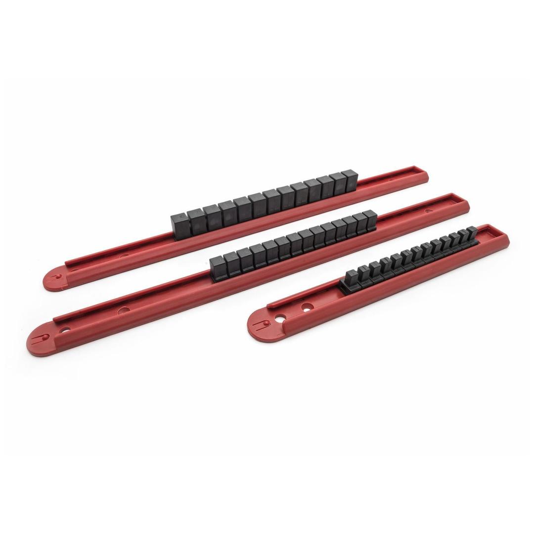 40cm Individual Set Of Socket Rails 1/4 & 3/8  1/2 Drive  400mm Long 