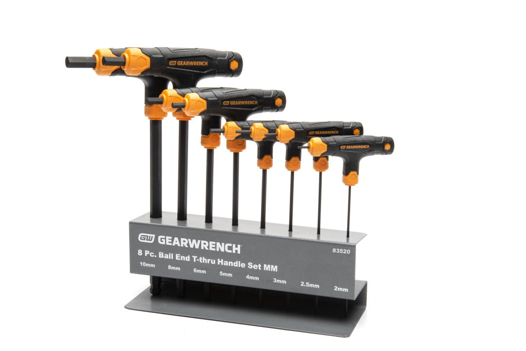 Details about   Klein Tools JTH68MB 6" Metric Ball End T-Handle HEX KEY Set WITH METAL STAND 