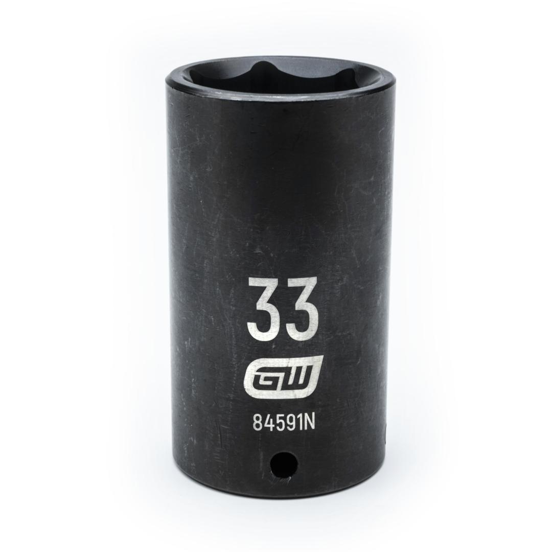Gearwrench 84591N 1/2" Drive 6 Pt Deep Impact Socket 33mm 