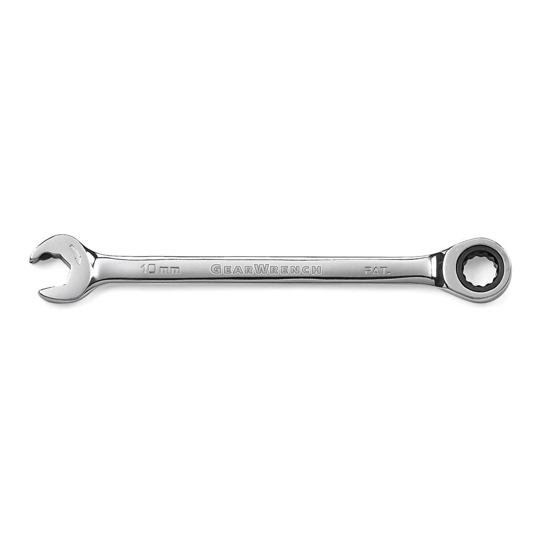 2x Tubing Wrench 72 Tooth Flexible End-Wrench Ratchet Wrench 10mm+12mm 