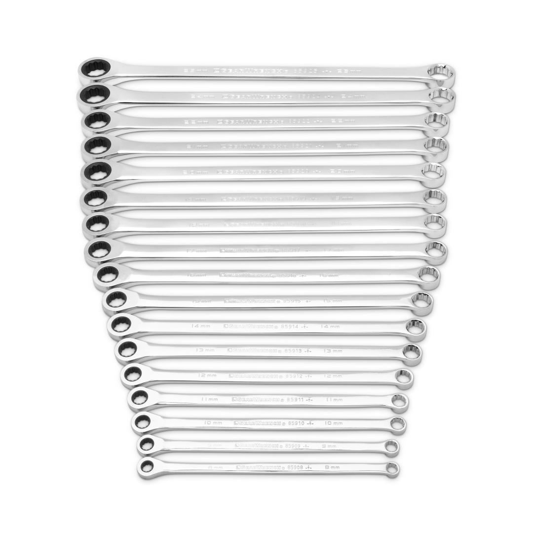 12 Point XL GearBox™ Double Box Ratcheting Metric Wrench Set