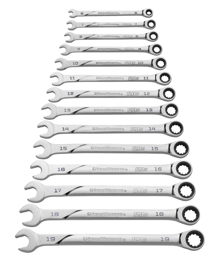 RT-82709　場地　24個セット 14 Pc. 120XP™ XL Ratcheting Combination Metric Wrench Set