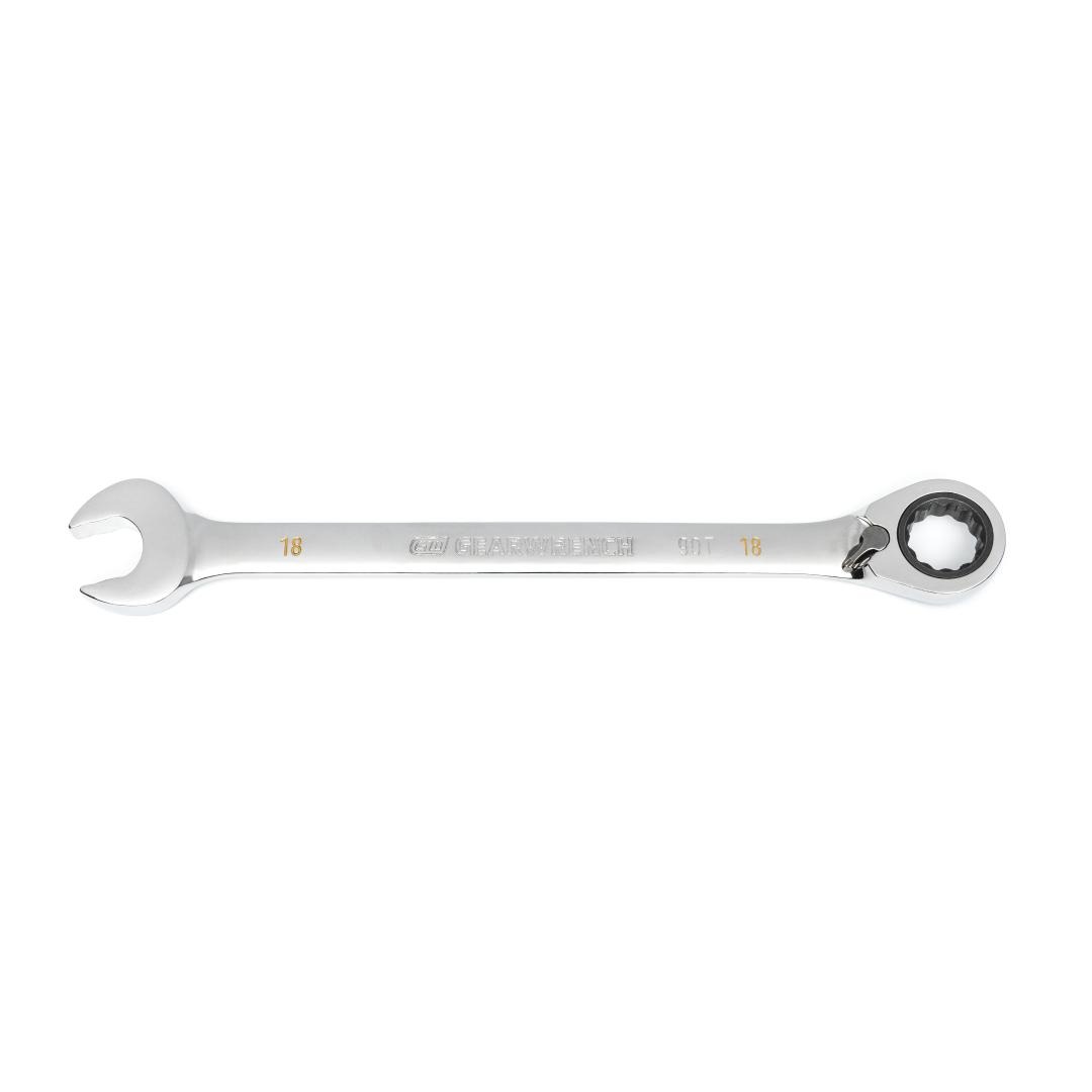 Snap-on 18mm Metric Reversible Ratcheting Wrench – SOXRRM18A, USA Made, Flank Drive Plus