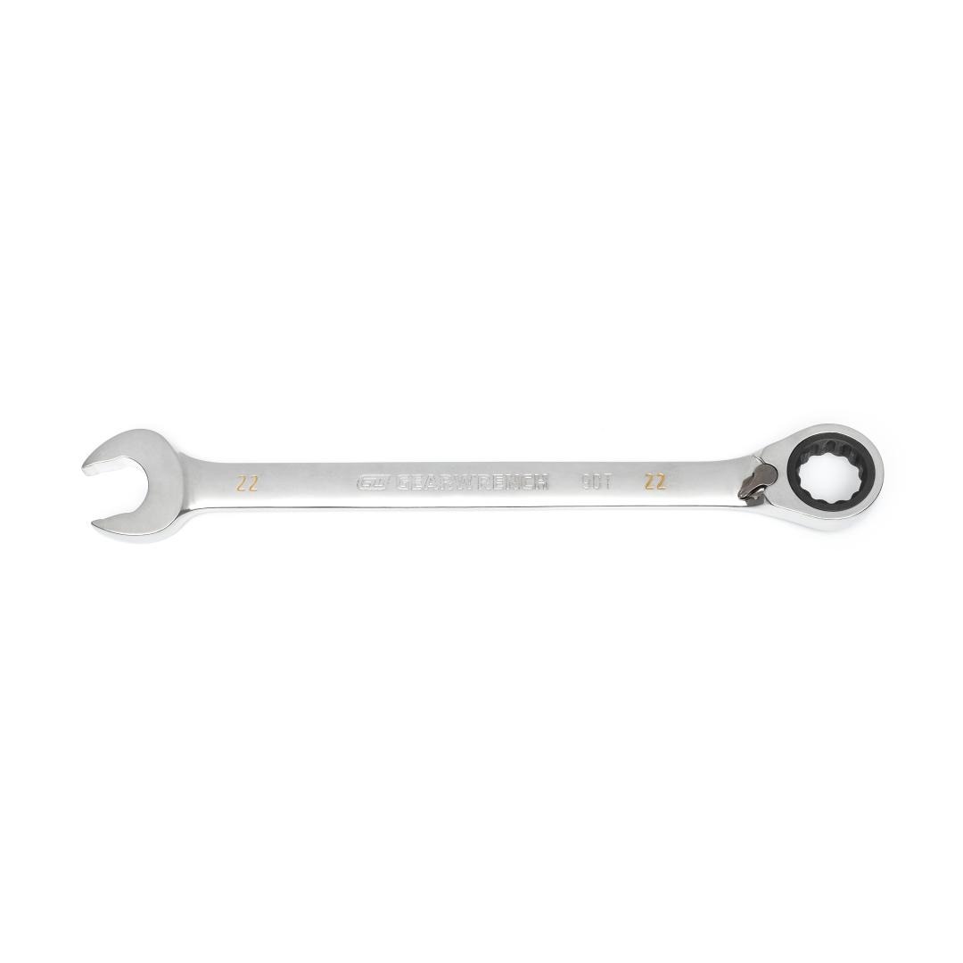 22mm 90-Tooth 12 Point Reversible Ratcheting Wrench