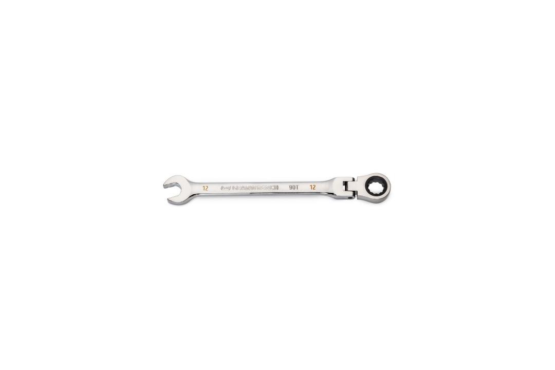 12 mm x 14 mm Extra Long Flex Head Ratcheting Box End Wrench Home Shop Hand Tool