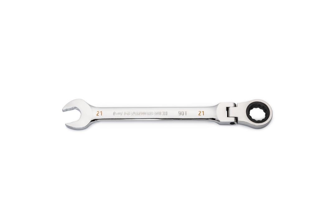 21mm 12 Point Flex Head Ratcheting Combination Wrench