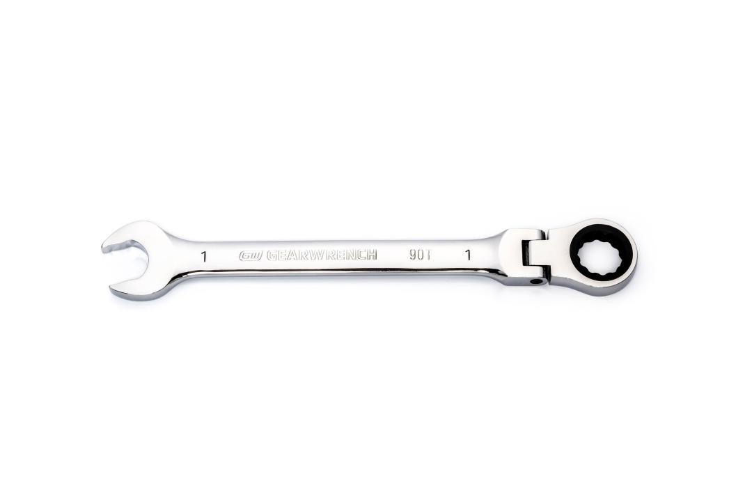 12-point Fine-Toothed SAE Measurement Combination Ratcheting Wrench 1-1/8 in 
