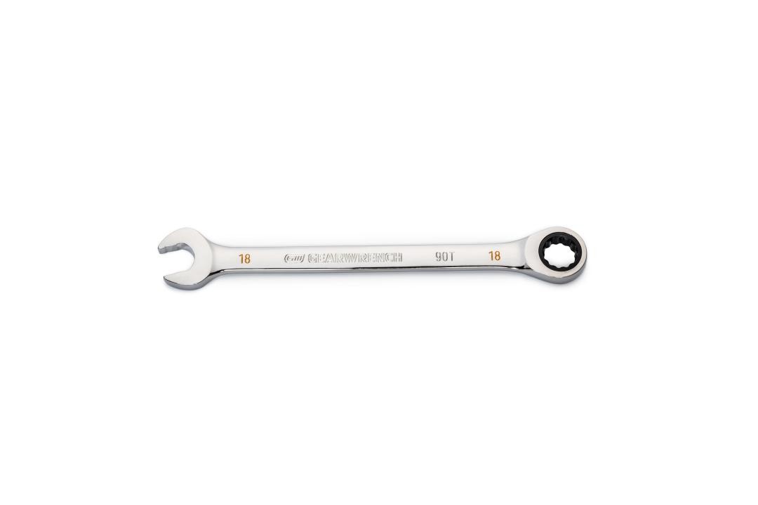 18mm 90-Tooth 12 Point Ratcheting Combination Wrench - Gearwrench