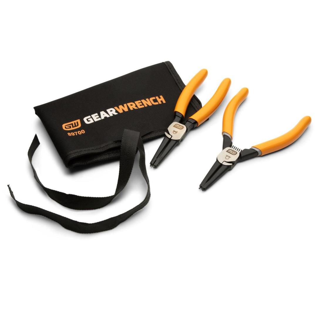 2 Piece Fixed Joint Internal/External Snap Ring Plier Set