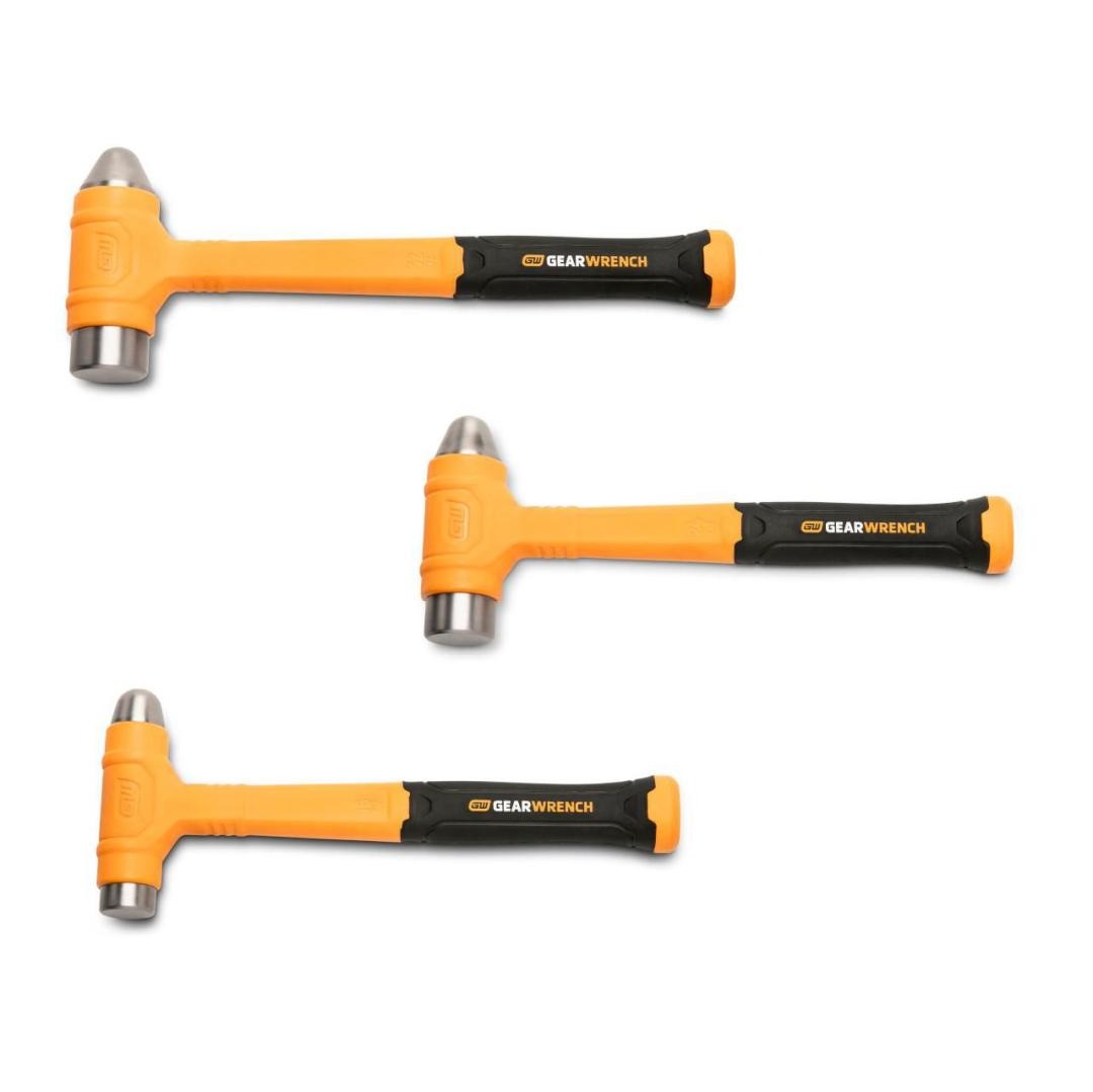 3 Piece Dead Blow Ball Pein Hammer Set