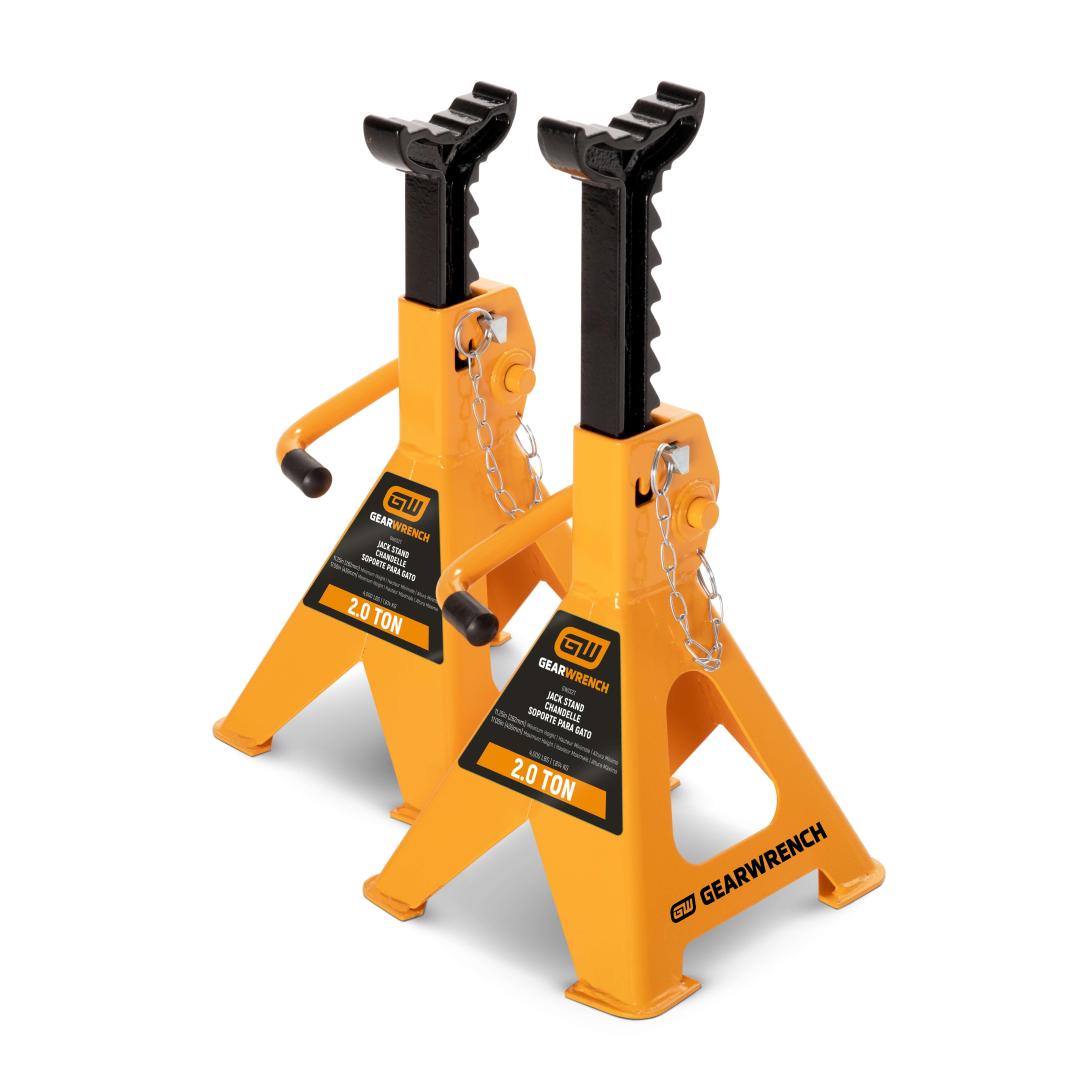 2-Ton Heavy-Duty Jack Stands - 2 Per Pack | Axle Stands