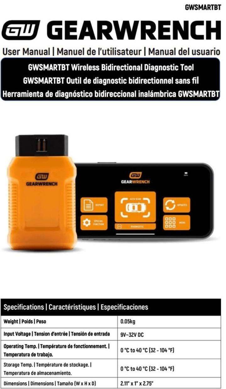 Cover page for the GWSMARTBT User Manual