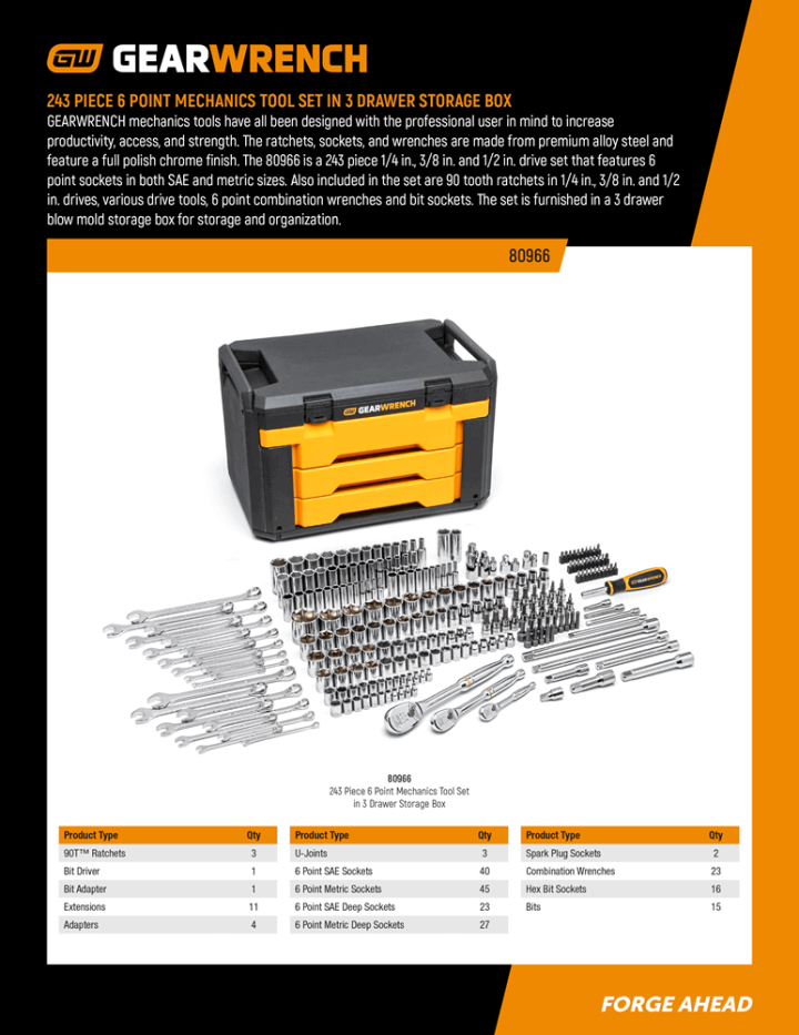 Image of the 80966 Set contents flyer