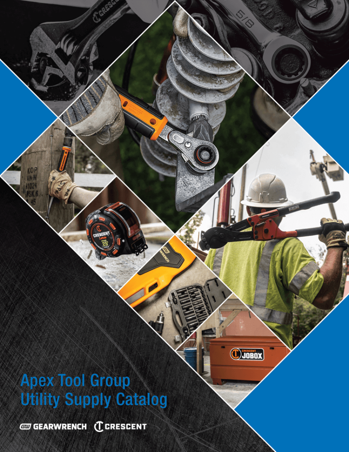 Cover page of the Apex Tool Group Utility Supply Catalog