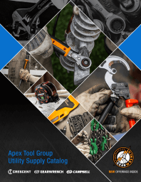 Cover page of the 2025 Apex Tool Group Utility Supply Catalog