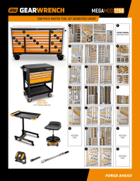 Set layout map for the GEARWRENCH MEGAMOD1268
