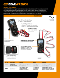 Cover page for the GEARWRENCH Digital Multimeters