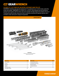 Image of the GW90SCBMTS Set Contents