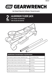 Cover page for the GEARWRENCH GWALFJ2T 2 Ton Aluminum Floor Jack User Manual