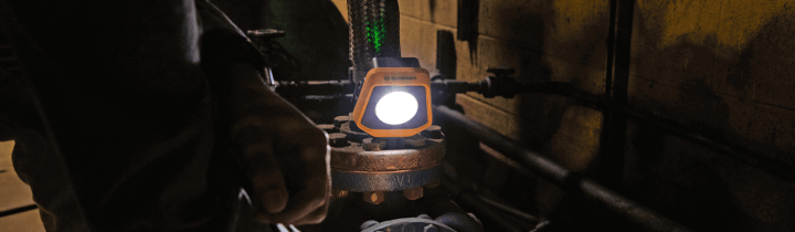 GEARWRENCH area shop light being used to light up an engine bay
