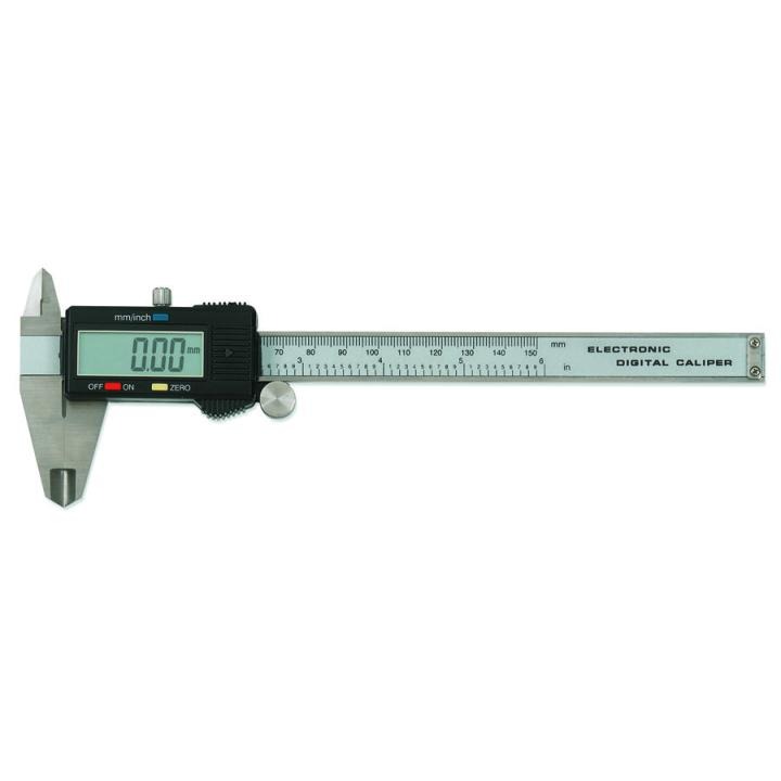 New 6" Stainless Steel Digital Caliper w Extra-Large LCD Screen SAE & MM 