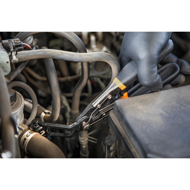 KD Tools 3977 Angled Flat Band Hose Pliers 2 Pcs Hose Clamp Plier Set, Flat Hose Clamp Plier \u0026 45° Angled