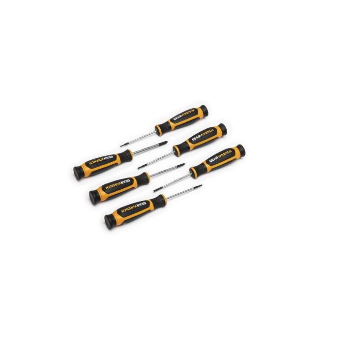 6 Pc. Phillips®/Slotted Mini Dual Material Screwdriver Set