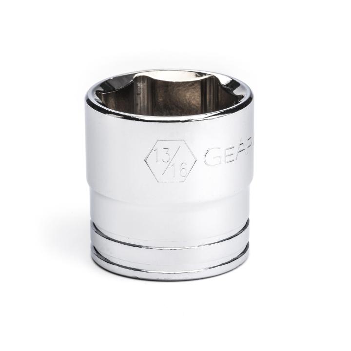 13/16" 6pt 3/8DR CHROME STD