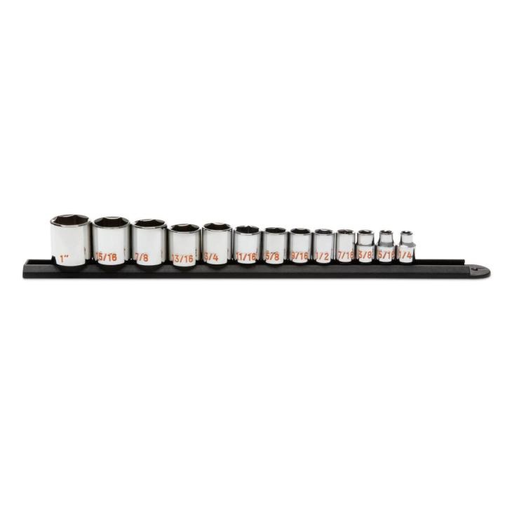 13 Pc SAE Hi-Viz Socket Set 3/8