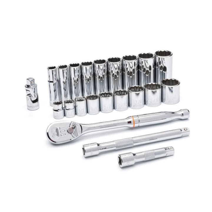SET SKT 22pc 3/8DR 12PT S