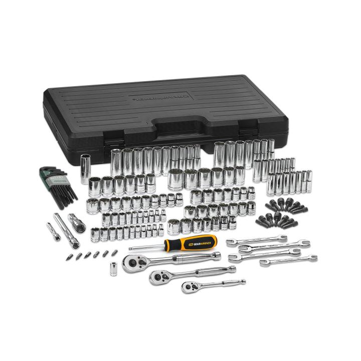 GEARWRENCH 165 Pc 80932 1/4 3/8 & 1/2 Drive 6 Point Standard & Deep SAE/Metric Mechanics Tool Set