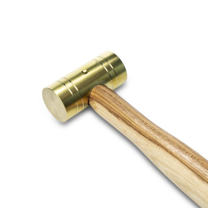 4 lb Brass Hammer, 1 7/8 inch face, 16 inch hickory handle