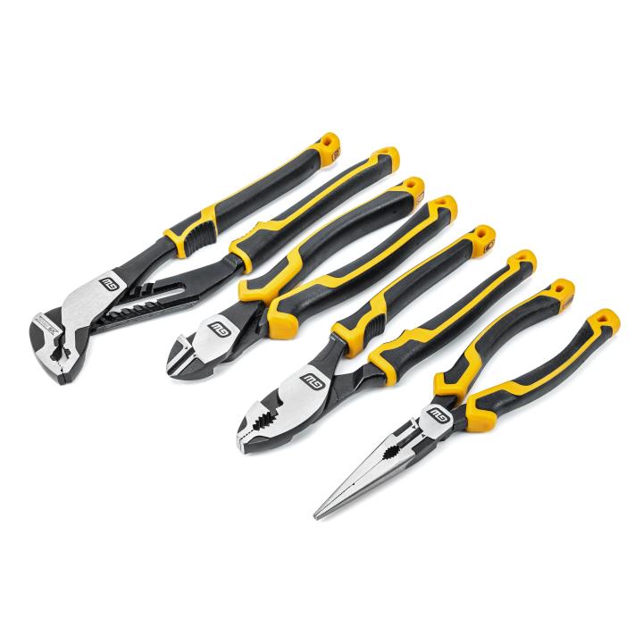 4 Pc. Pitbull Dual Material Mixed Plier Set - Gearwrench