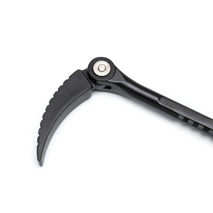 Cutaway image of the Image of the GEARWRENCH 33-1/2" Extendable Indexing Pry Bar with the claw head towards the upper left hand side.