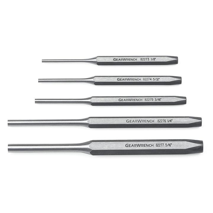 5 Pc. Pin Punch Set | Punch Chisel | GEARWRENCH