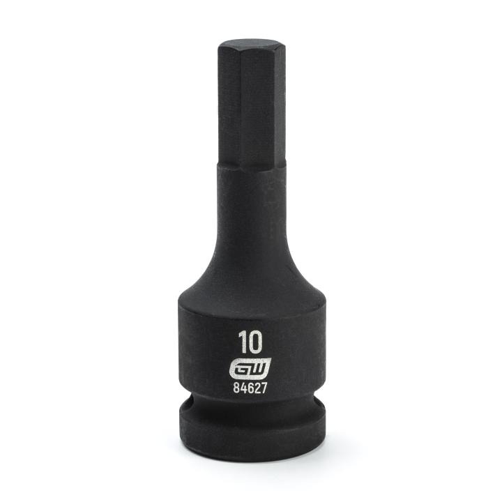 10MM 1/2DR BLACK IMPACT HEX