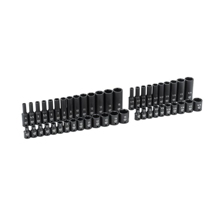 48 Pc. Standard & Deep Impact SAE/Metric Socket Set