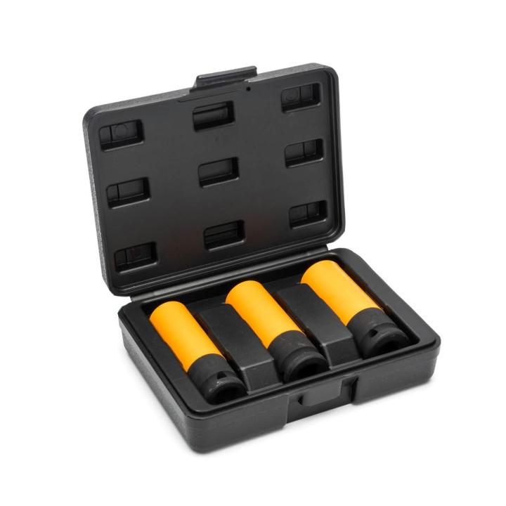 ◆K★◆ 3 Pc. High-Strength Wheel Protector Impact Metric Socket Set