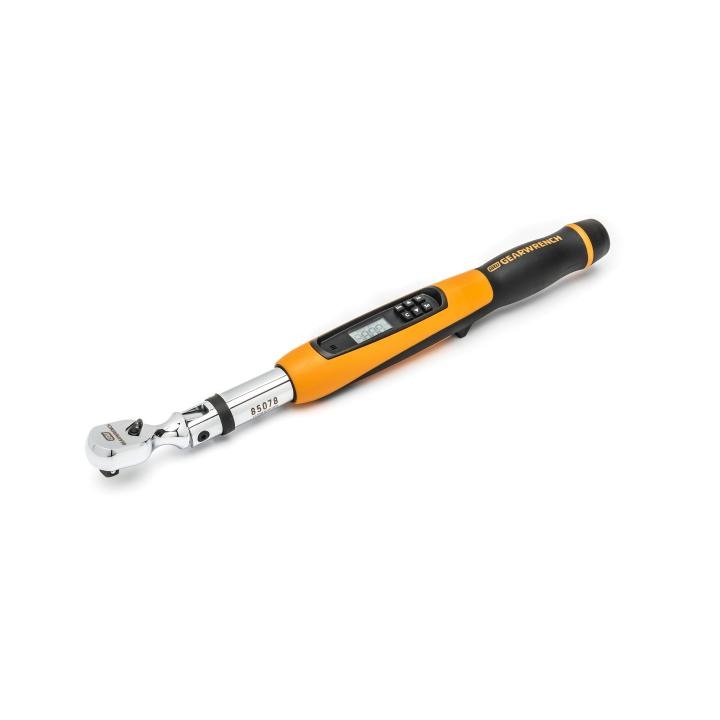 3/8" Flex Head Electronic Torque Wrench with Angle 10100 ft/lbs