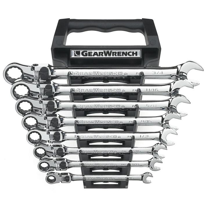 GearWrench Locking Flex Ratcheting Combination Wrenchs 
