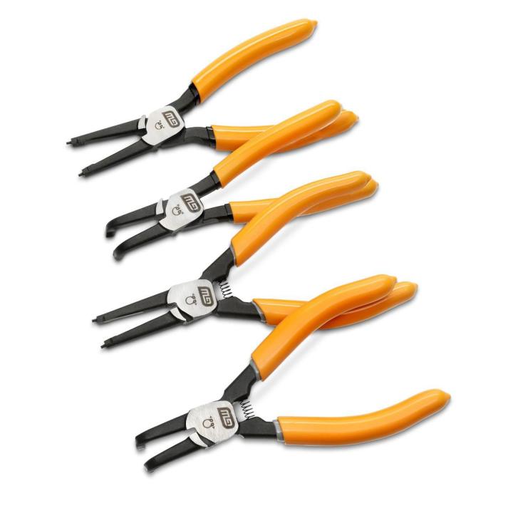 4 Piece Fixed Joint Internal/External Snap Ring Pliers Set