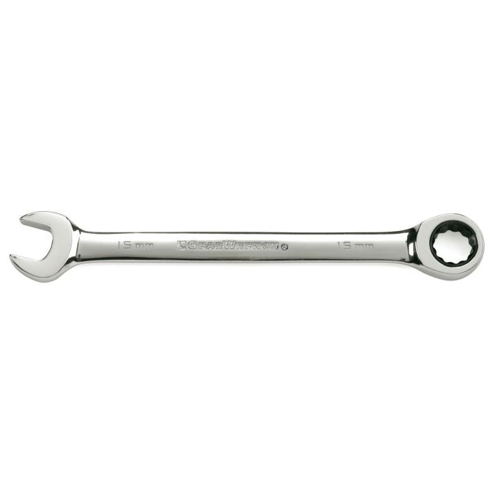 GearWrench SAE/Inch 3/8"-3/4" X-Beam Full Polish Ratcheting Combination Wrench 