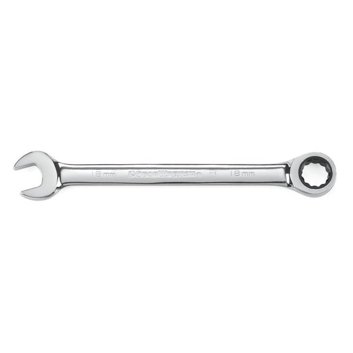 18mm 72-Tooth 12 Point Ratcheting Combination Wrench - Gearwrench